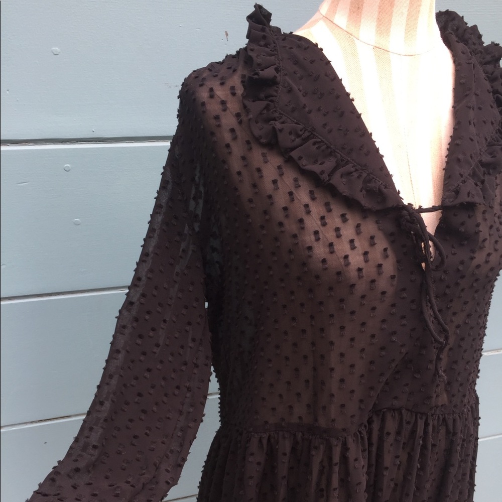 H&M.  sheer dress. Size 8.  excellent condition.